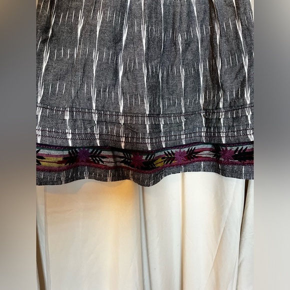 Free People Gray and White Patterned Dress - Picture 3 of 8